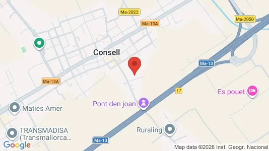 Apartments for rent i Consell - kort over placeringen