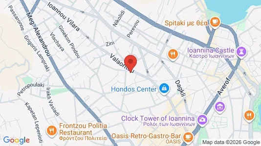 Apartments for rent i Ioannina - kort over placeringen