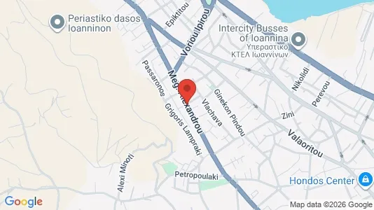Apartments for rent i Ioannina - kort over placeringen