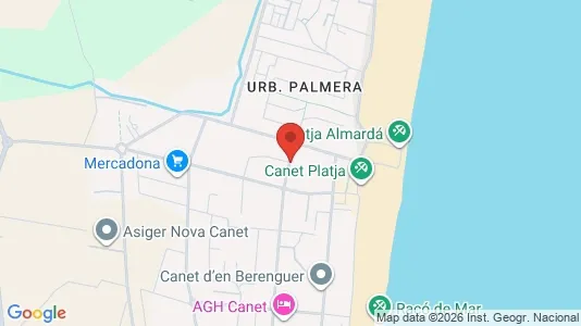 Apartments for rent i Canet d'En Berenguer - kort over placeringen