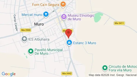 Apartments for rent i Muro - kort over placeringen
