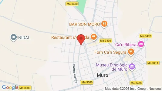 Apartments for rent i Muro - kort over placeringen