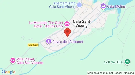 Apartments for rent i Pollença - kort over placeringen