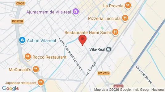 Apartments for rent i Vila-Real - kort over placeringen