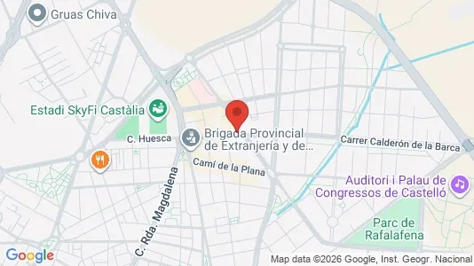 Apartments for rent i Castellón de la Plana/Castelló de la Plana - kort over placeringen