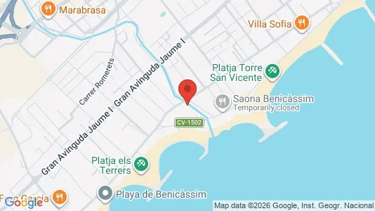 Apartments for rent i Benicasim/Benicàssim - kort over placeringen