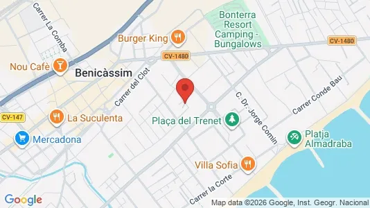 Apartments for rent i Benicasim/Benicàssim - kort over placeringen