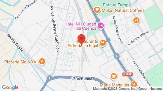 Rooms for rent i Cuenca - kort over placeringen