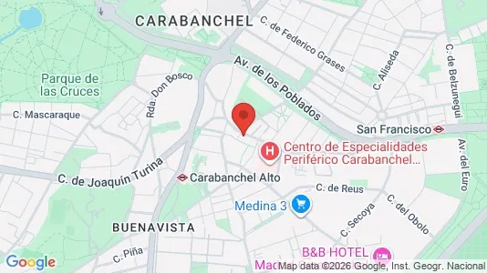 Apartments for rent i Madrid Latina - kort over placeringen