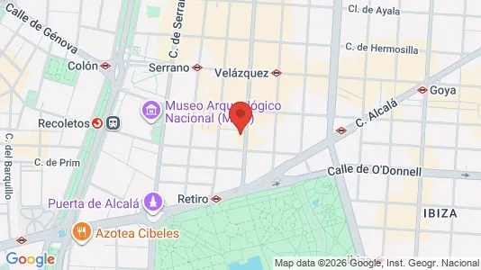Apartments for rent i Madrid Salamanca - kort over placeringen