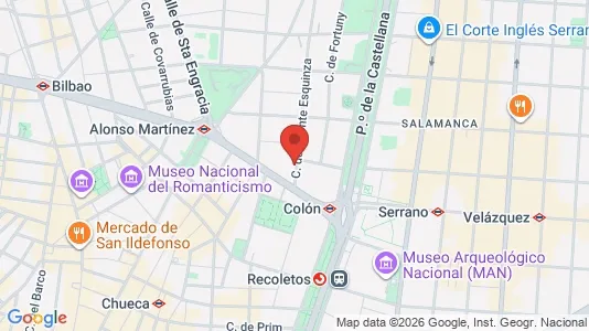 Apartments for rent i Madrid Chamberí - kort over placeringen