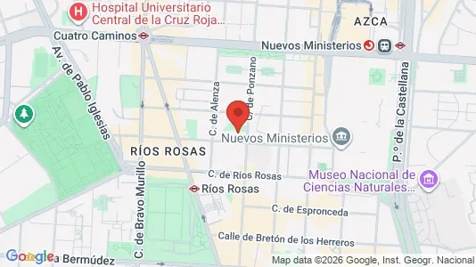 Apartments for rent i Madrid Chamberí - kort over placeringen
