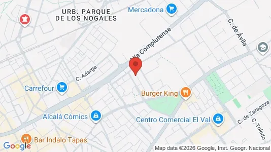 Apartments for rent i Alcalá de Henares - kort over placeringen