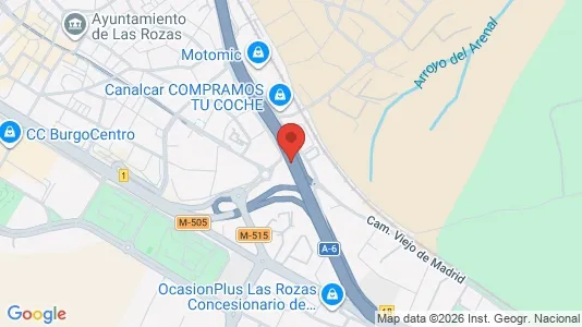Apartments for rent i Las Rozas de Madrid - kort over placeringen