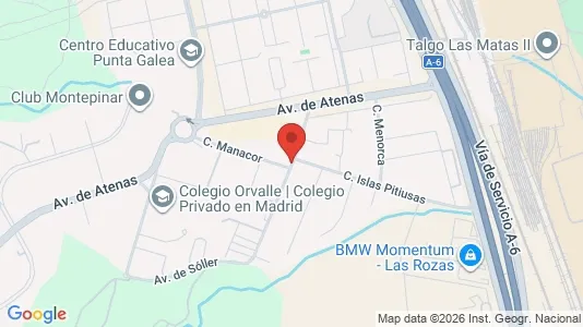 Apartments for rent i Las Rozas de Madrid - kort over placeringen