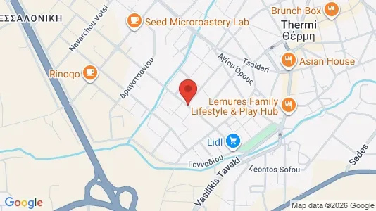 Apartments for rent i Thermi - kort over placeringen