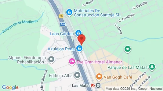 Rooms for rent i Las Rozas de Madrid - kort over placeringen
