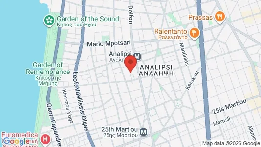 Apartments for rent i Thessaloniki - kort over placeringen
