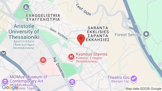 Apartments for rent i Thessaloniki - kort over placeringen