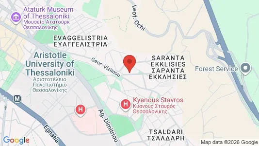 Apartments for rent i Thessaloniki - kort over placeringen