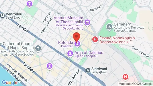 Apartments for rent i Thessaloniki - kort over placeringen