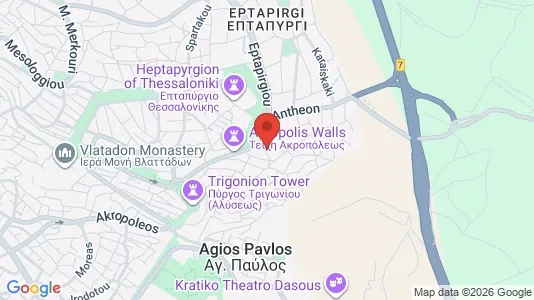 Apartments for rent i Neapoli-Sykies - kort over placeringen