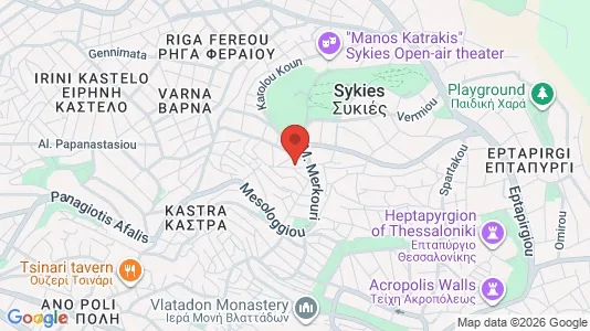 Apartments for rent i Neapoli-Sykies - kort over placeringen