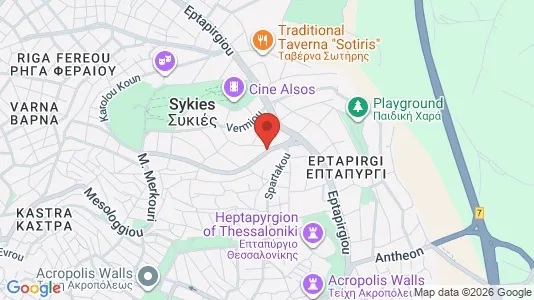Apartments for rent i Neapoli-Sykies - kort over placeringen