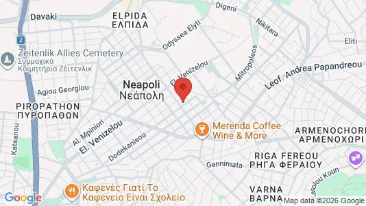 Apartments for rent i Neapoli-Sykies - kort over placeringen