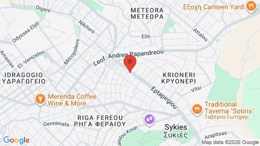 Apartments for rent i Neapoli-Sykies - kort over placeringen