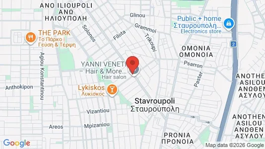 Apartments for rent i Kordelio-Evosmos - kort over placeringen