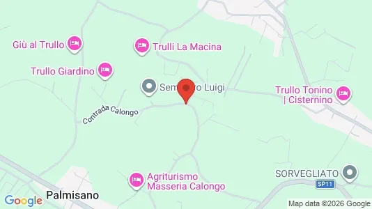 Apartments for rent i Cisternino - kort over placeringen