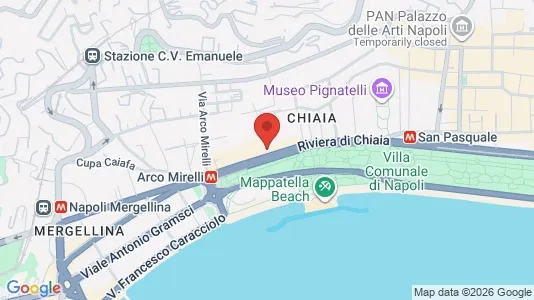 Apartments for rent i Chiaia - kort over placeringen