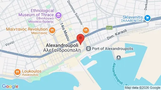 Apartments for rent i Alexandroupoli - kort over placeringen