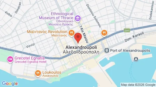 Apartments for rent i Alexandroupoli - kort over placeringen