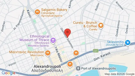 Apartments for rent i Alexandroupoli - kort over placeringen