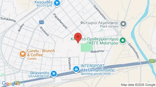 Apartments for rent i Alexandroupoli - kort over placeringen