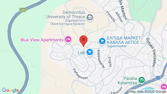 Apartments for rent i Kavala - kort over placeringen