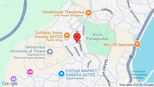 Apartments for rent i Kavala - kort over placeringen