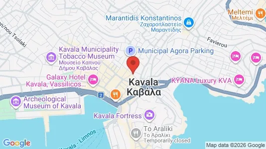 Apartments for rent i Kavala - kort over placeringen