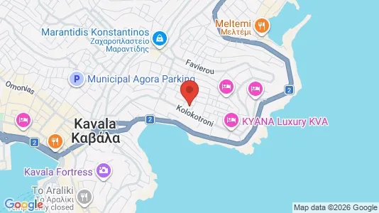 Apartments for rent i Kavala - kort over placeringen