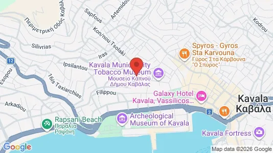 Apartments for rent i Kavala - kort over placeringen