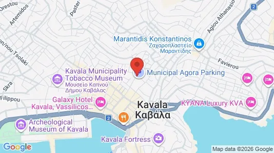 Apartments for rent i Kavala - kort over placeringen