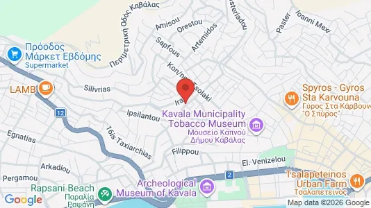 Apartments for rent i Kavala - kort over placeringen