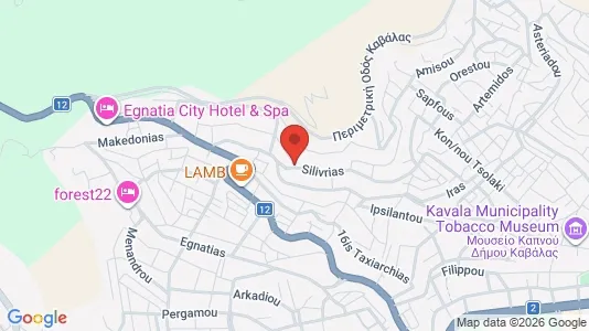 Apartments for rent i Kavala - kort over placeringen