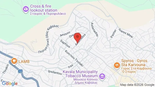 Apartments for rent i Kavala - kort over placeringen