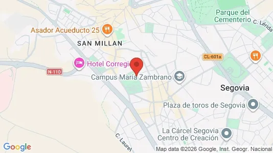 Apartments for rent i Segovia - kort over placeringen