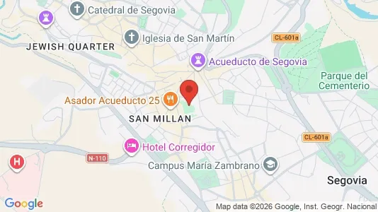 Apartments for rent i Segovia - kort over placeringen