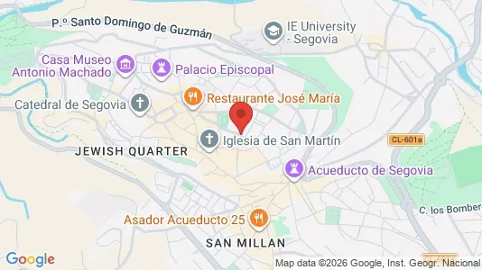 Apartments for rent i Segovia - kort over placeringen