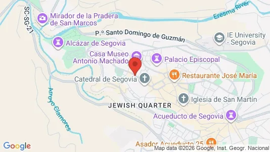 Apartments for rent i Segovia - kort over placeringen